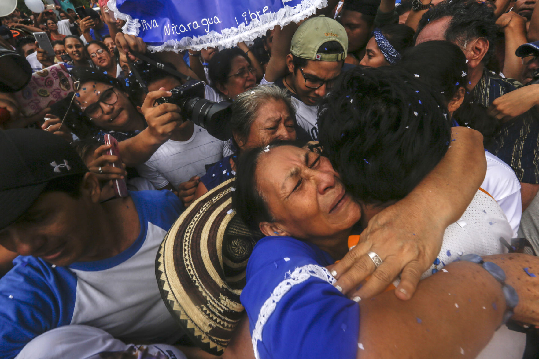 APTOPIX Nicaragua Prisoner Release